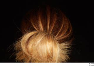 Groom references of Amal brown hair high messy bun 0005.jpg